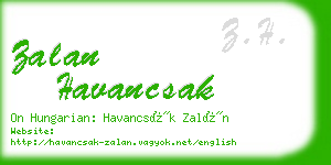 zalan havancsak business card